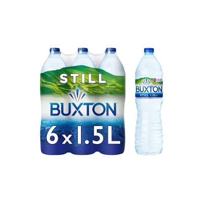 Buxton Still Natural Mineral Water Bottles 6x1.5l 