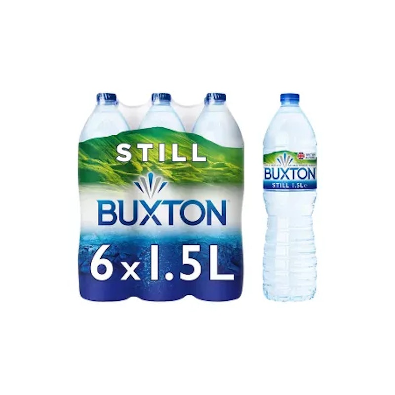Buxton Still Natural Mineral Water Bottles 6x1.5l 