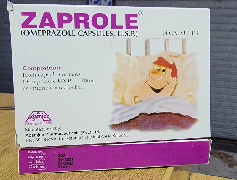 Zaprole 20mg capsule (Omeprazole)