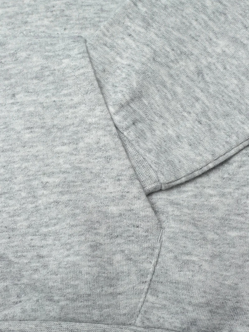 CHAMPION - SWEAT À CAPUCHE GRIS  LOGO BRODÉ 