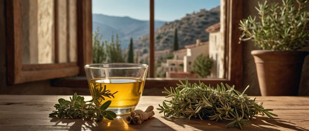 Griechische Kräuter und Tee