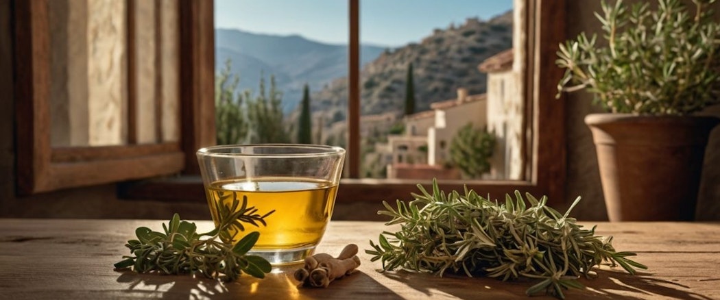 Griechische Kräuter und Tee