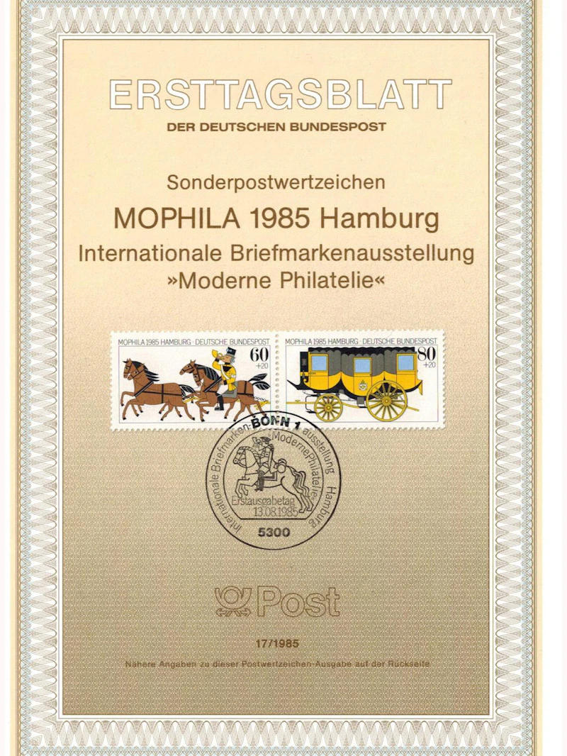 ETB Bund MOPHILA 1985 Hamburg 17/1985
