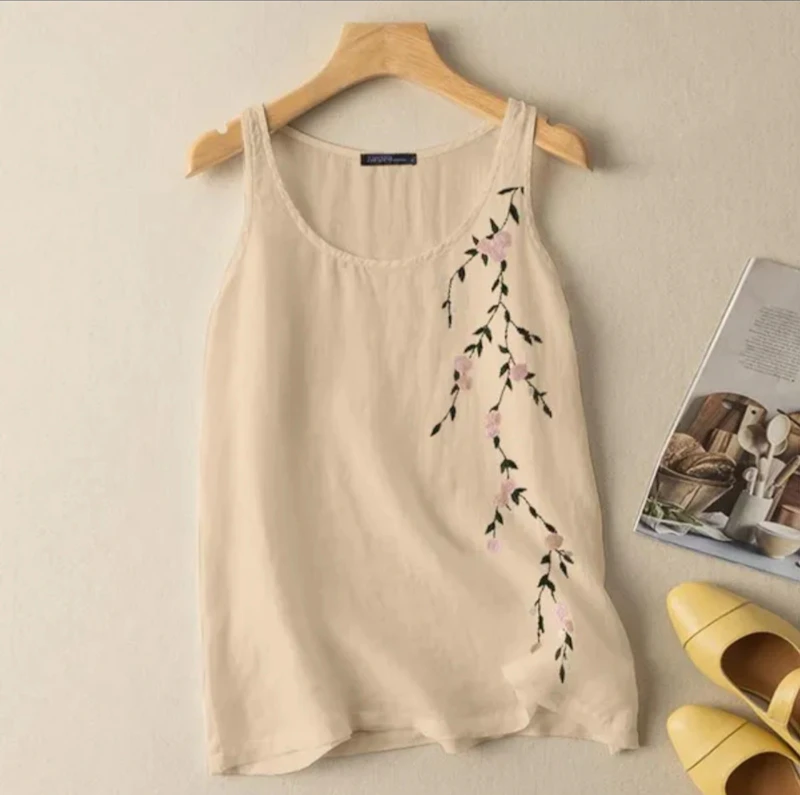 Sleeveless Women printed tank top