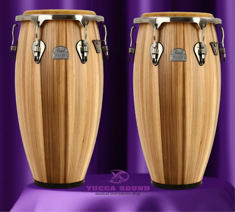 Pearl Elite Series Oak 11.75 Conga Caramel Brown