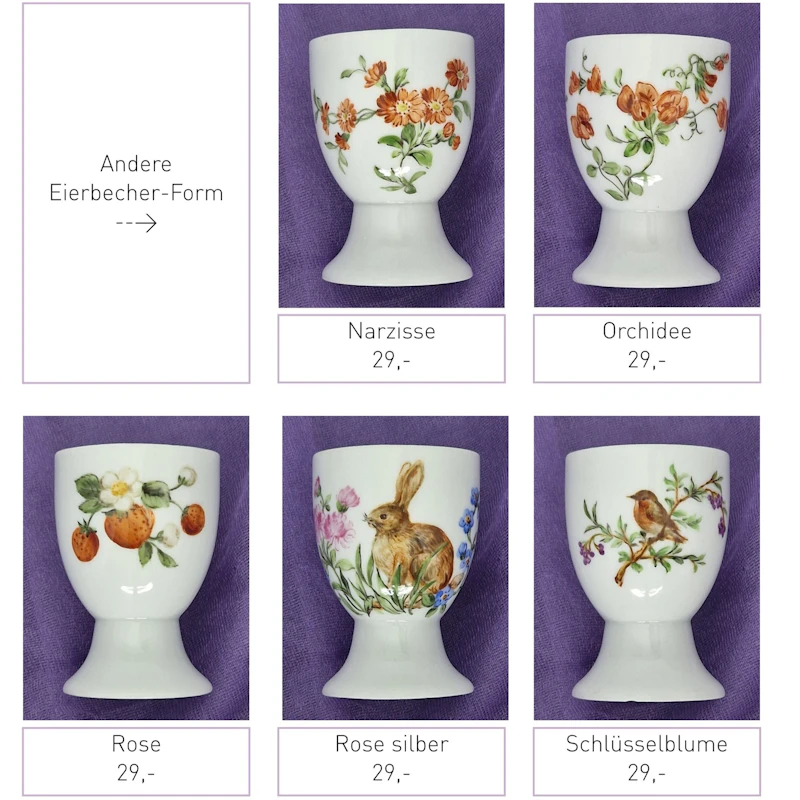 Eierbecher - verschiedene Motive
