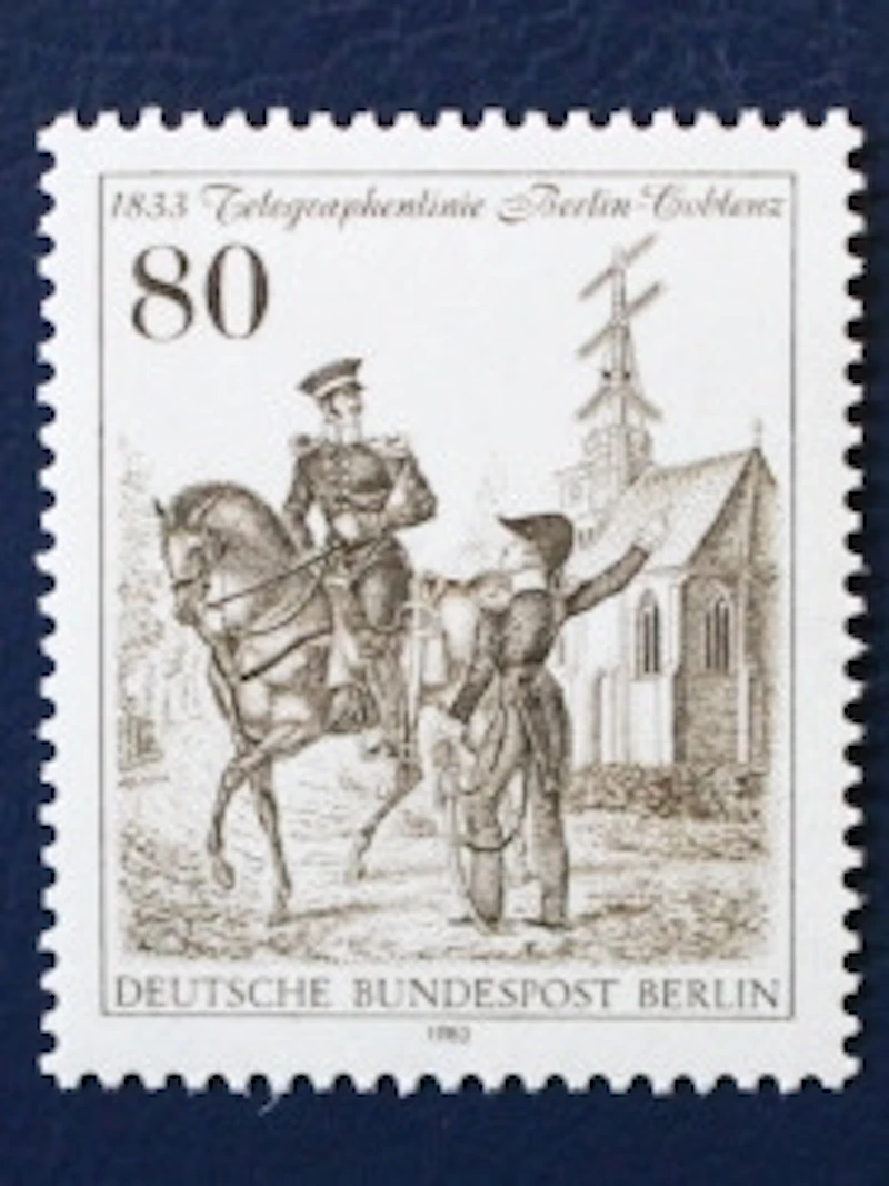 Robbert´s Briefmarken Berlin MiNr. 693, 150 Jahre Telegraphenlinie in Berlin 1983