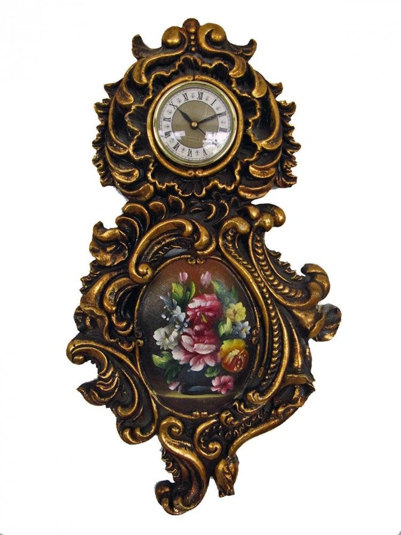Wanddekoration Wanduhr mit Ölgemälde Wand-Deko Uhr Gemälde