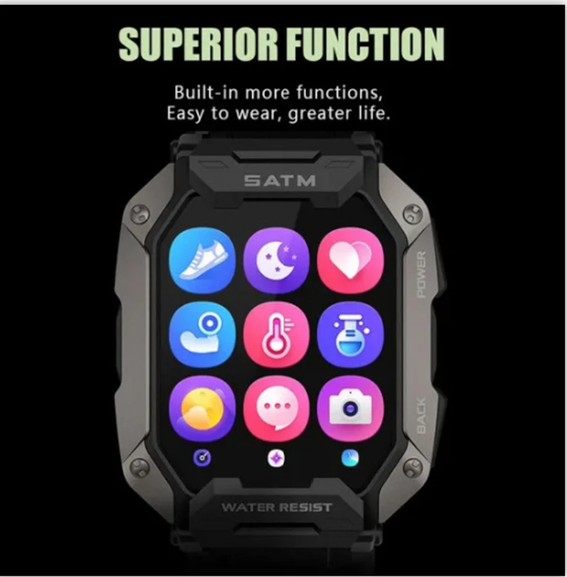Bluetooth Calling  New 3-proof Smart Watch Wearable tech