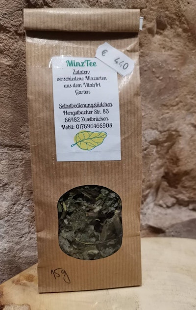 Mono Tee Minze, Ganzblatt, 15g