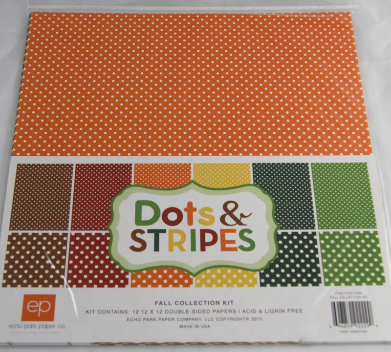 Dots & Stripes Scrapbook-Set "Herbst"