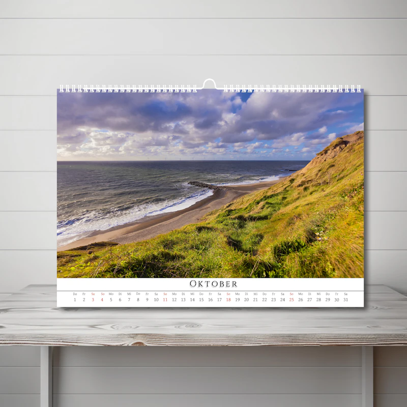 DIN A3 Wandkalender Dänemark 2026