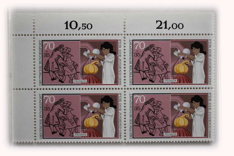 Robbert´s Briefmarken Deutschland MiNr. 1276 Jugend : Handwerksberufe, V-Block postfrisch