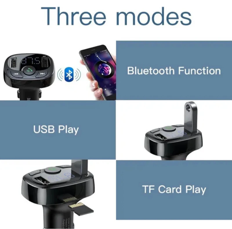 Bluetooth transmitter dual USB phone charger