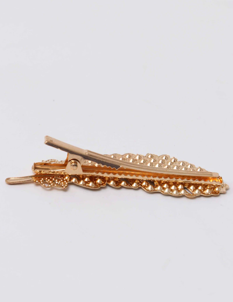 Golden Leaf Hair Clip