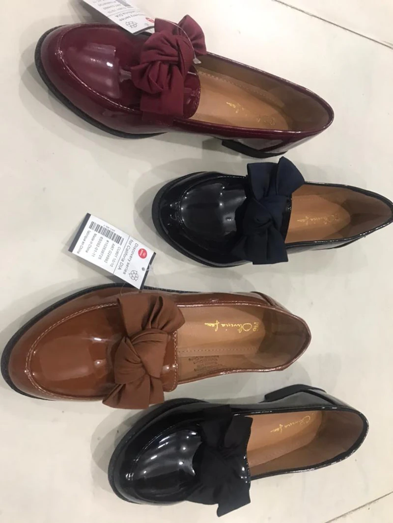 Bow tie designer Shoe- Black, Brown , Wine - Size: 37-43