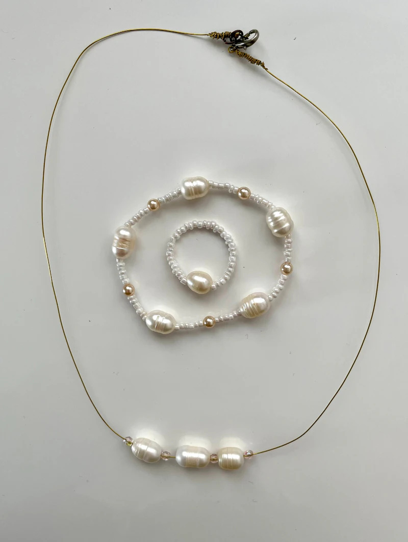 Ocean Vibes komplettes Set mit Kette, Ring und Armband