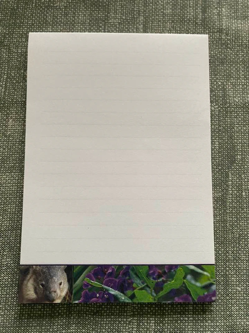 Notepad - Wombat - inspired by nature