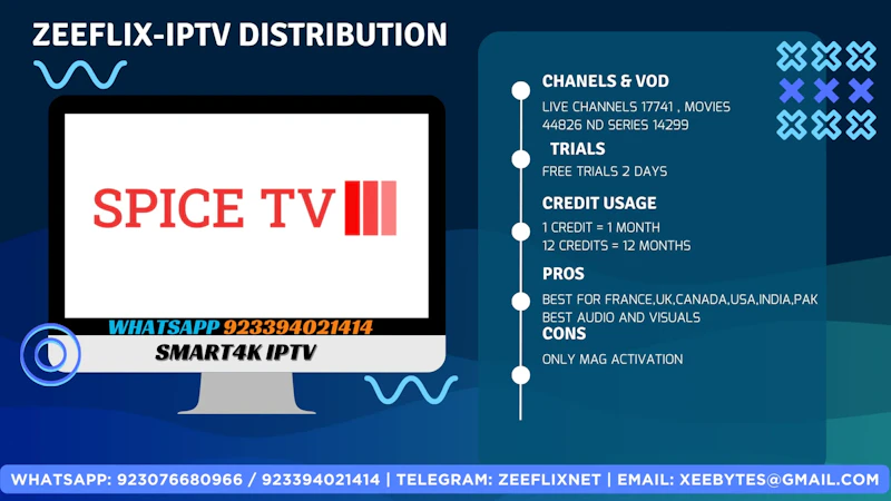 SPICE 4K IPTV | SPICE TV SUBSCRIPTION