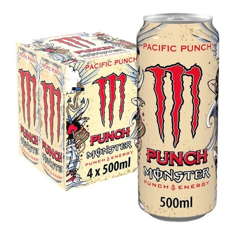 Monster Energy Drink Pacific Punch 4 x 500ml
