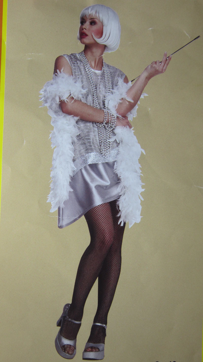 Kostüm Swing silberndes Kleid