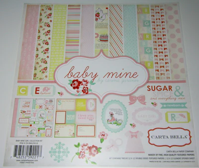 Scrapbook-Set "Baby Mine", Girl