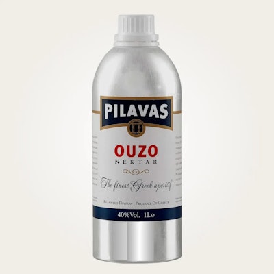 Pilavas Ouzo Nektar 1 Liter – Griechischer Anisschnaps in Aluflasche