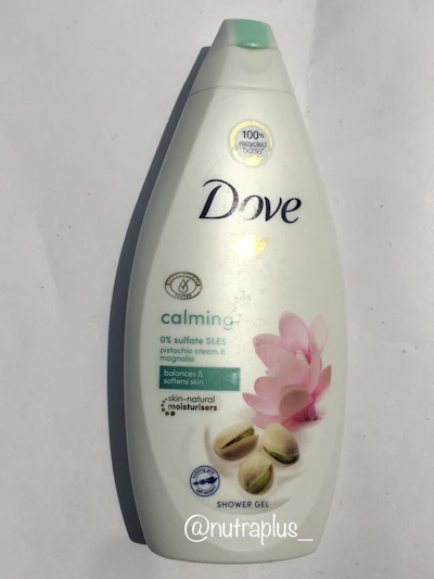 Dove calming pistachio cream and magnolia shower gel 500ml