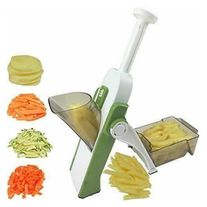 4 In 1 Vegetable Cutter Chopper Adjustable Multi-function Drum Cutter Vertical Vegetable Cutter Kitchen Shredder Grater Artifact