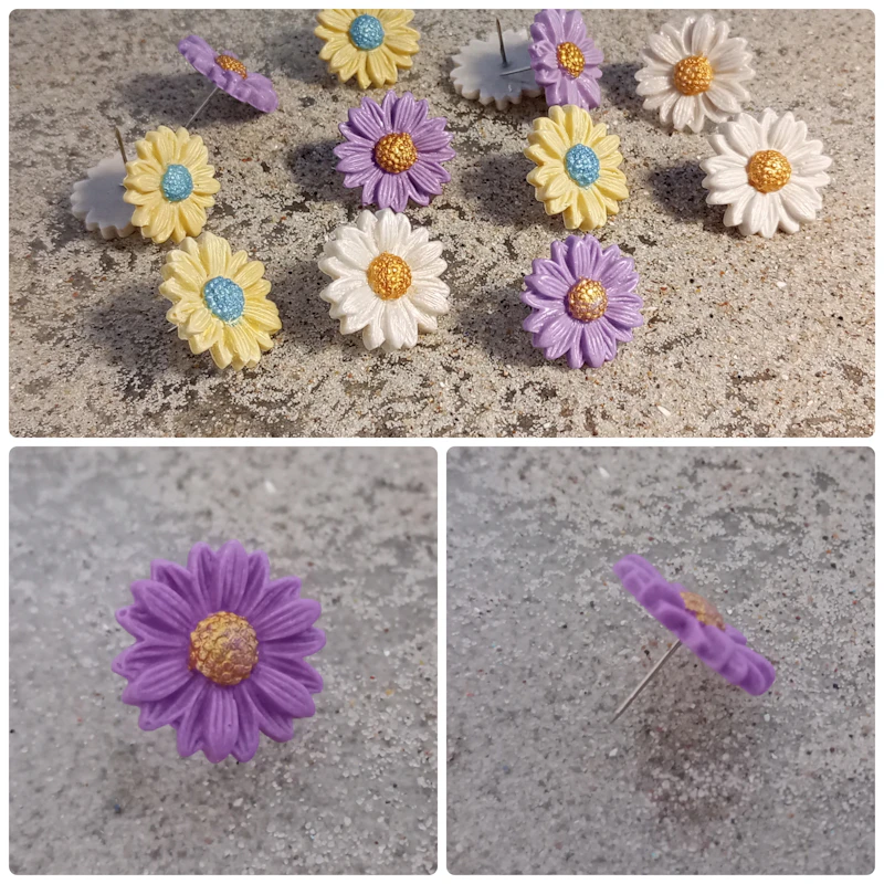 Pinnnadel Blume, lila