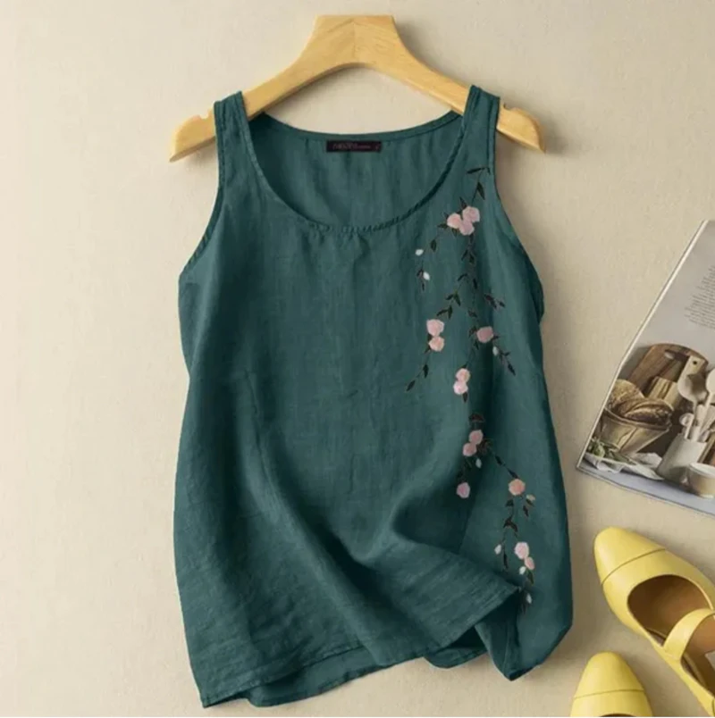 Sleeveless Women printed tank top
