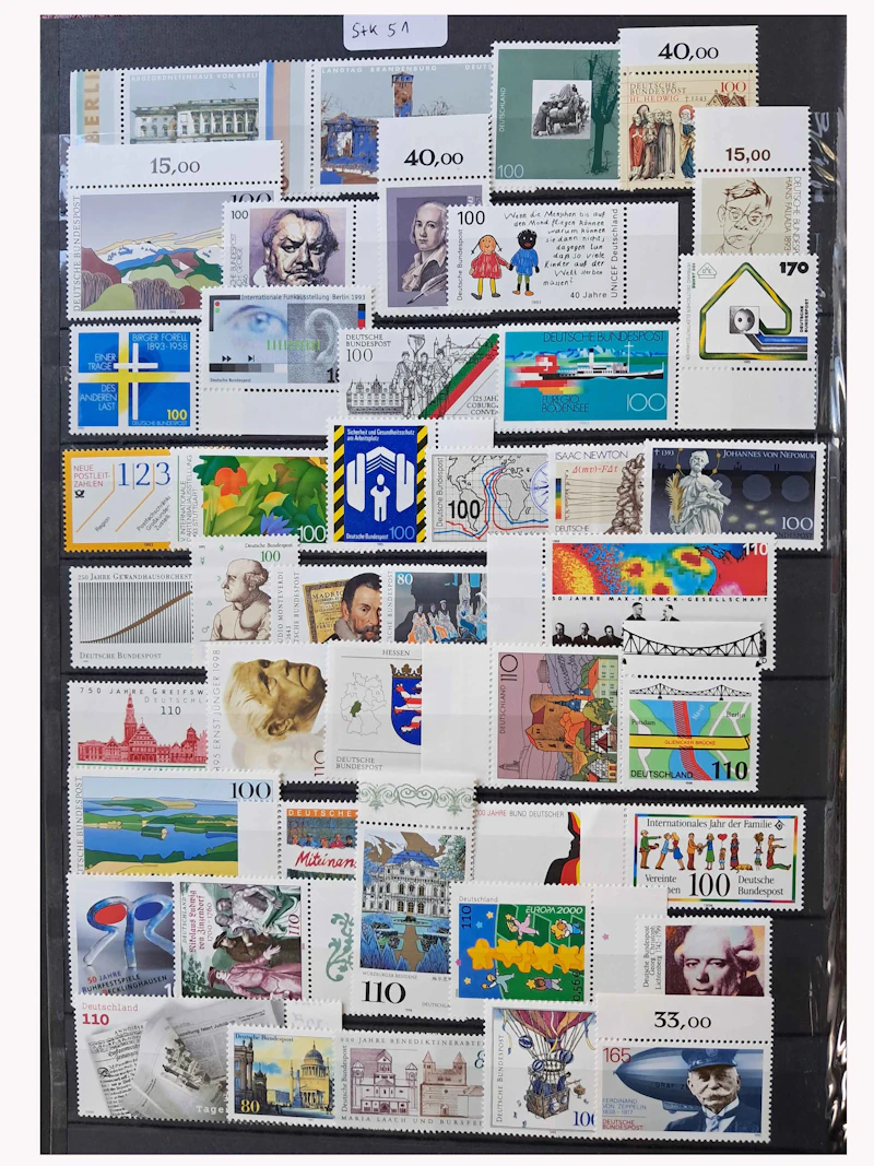 Robbert´s Briefmarken Deutschland Sondermarken Posten postfrisch, Skt 51