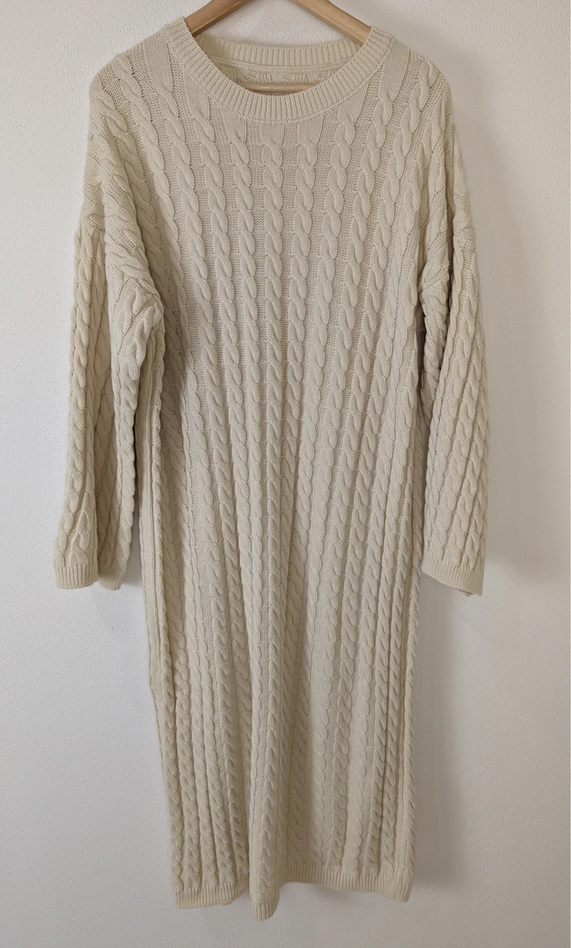 Strickkleid Maxi