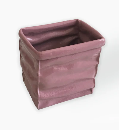 Pieces by Farah Medium Squashed Box - Purple