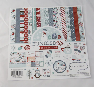 Scrapbook - Set  "All bundled up", Winter