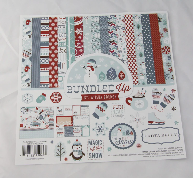 Scrapbook - Set  "All bundled up", Winter