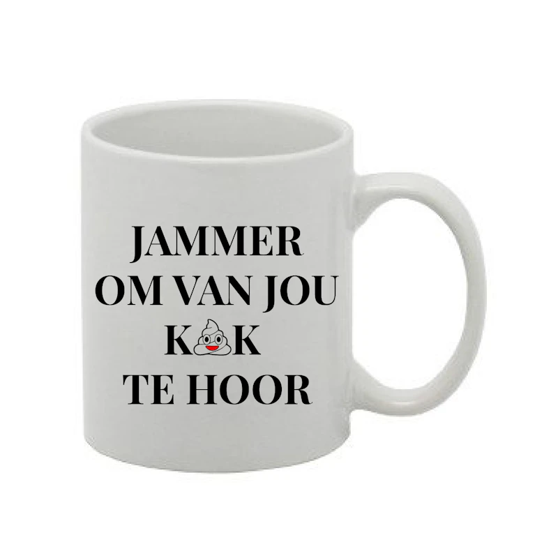 Jammer om van jou Kak te hoor