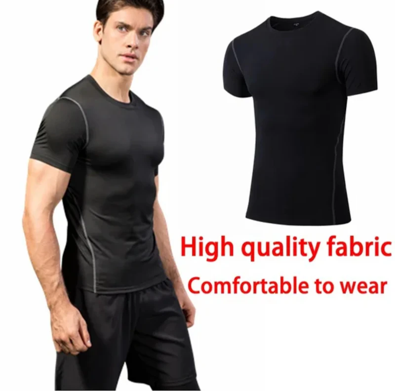 Men fitness compression t shirts