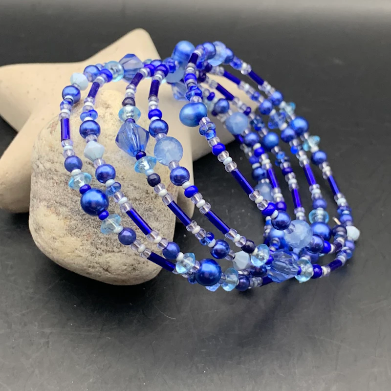 Memory wire - 5 varv, BRIGHT BLUE