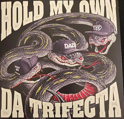 HOLD MY OWN - "DA TRIFECTA" [7" VINYL-RED & BLACK SPLATTER]
