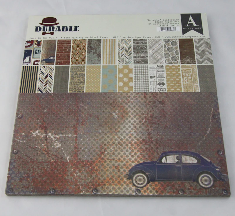 Authentique Scrapbook-Block "Durable"