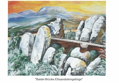 "Bastei-Brücke Elbsandsteingebirge"