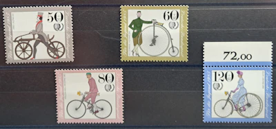 Robbert´s Briefmarken Deutschland MiNr. 1242-45, Jugend : Historische Fahrzeuge, postfrisch