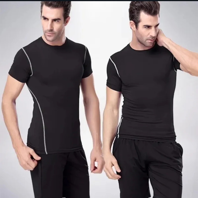 Men fitness compression t shirts