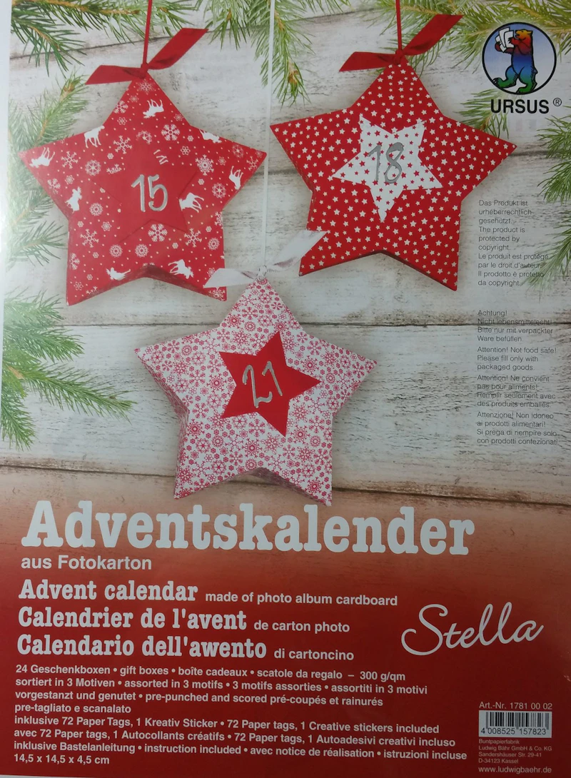 Bastel - Adventskalender "Stella"