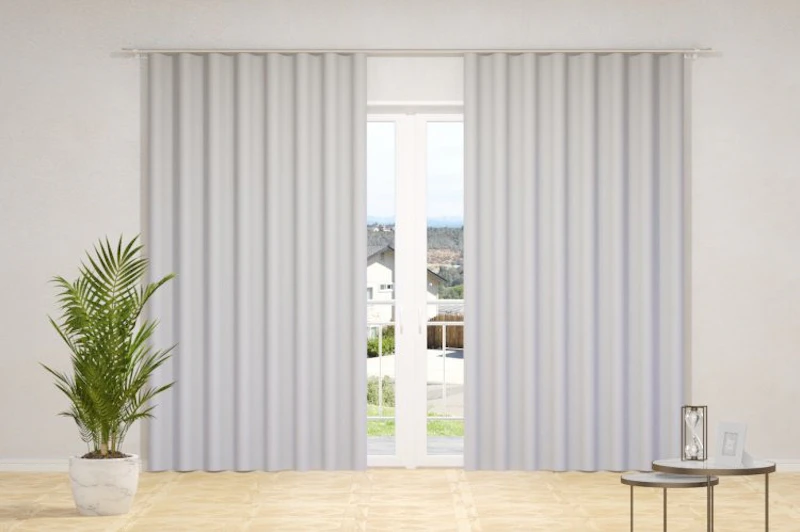 Curtain fabrics - SUNOUT, (back side of fabrics woven in white color), in 85 colors, width - 1,50 m.)
