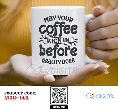 Coffee Quotes - May the Coffee Kick In 