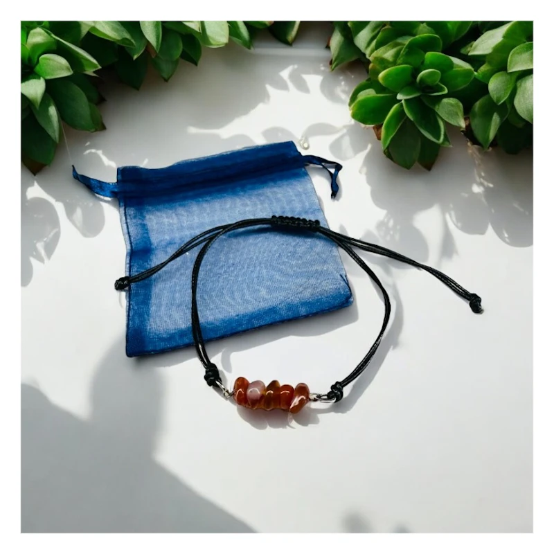Kordel-Armband "Karneol"