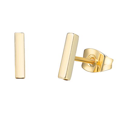 Bar Studs - Gold Vermeil