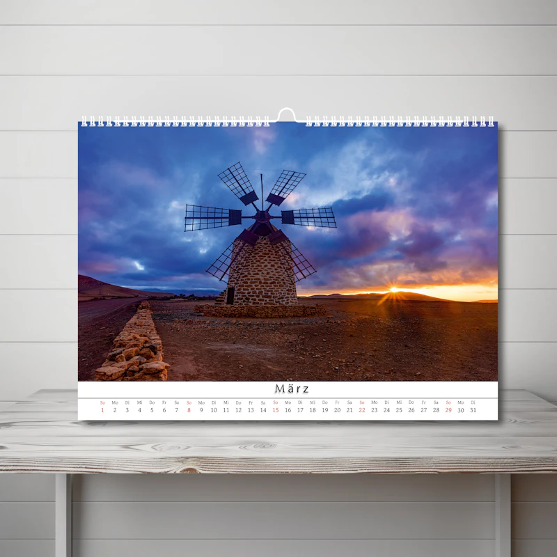 DIN A3 Wandkalender Fuerteventura 2026